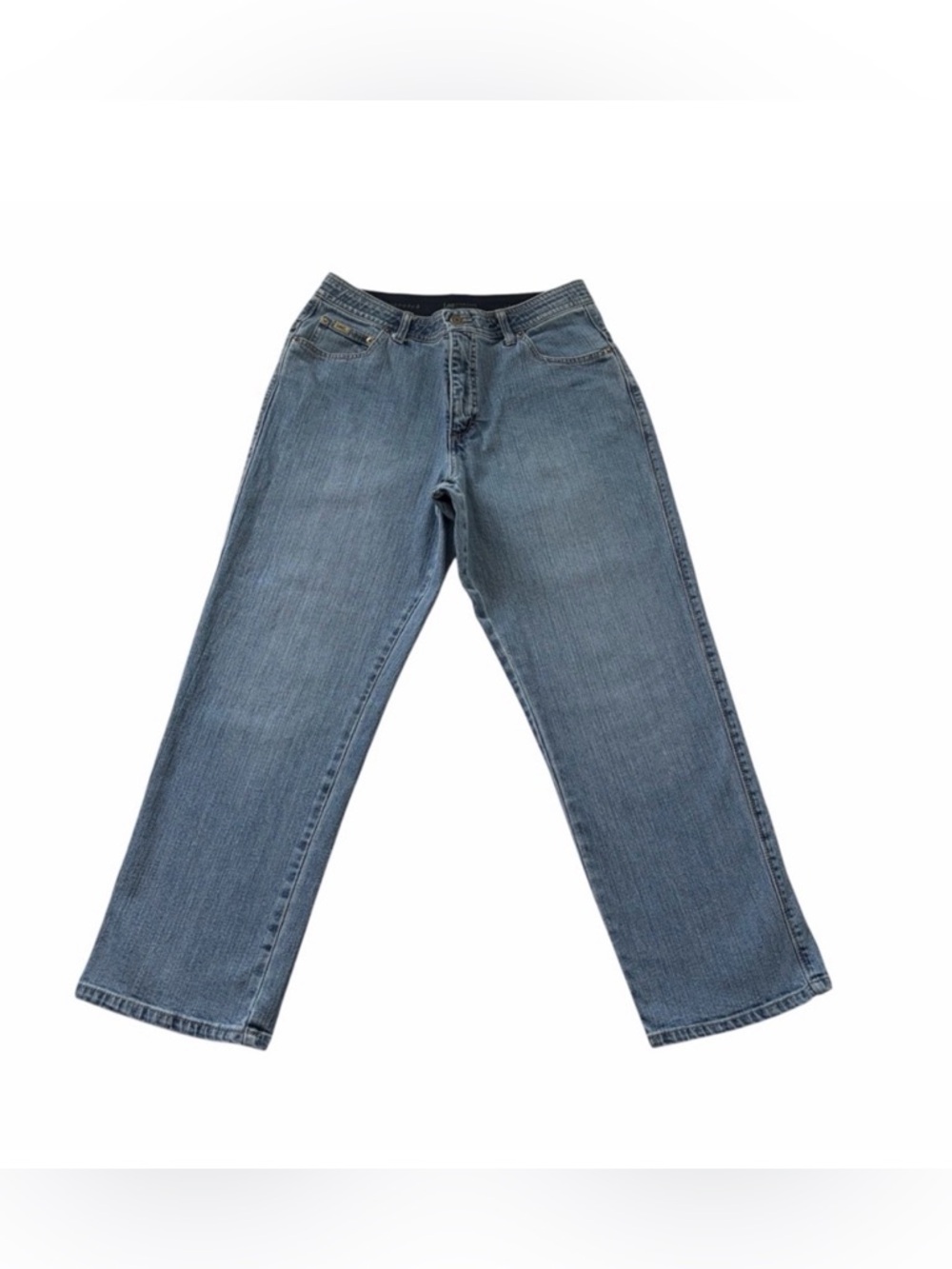 Lee Comfort Waistband Stretch Straight Leg Blue Jeans - New - 14P